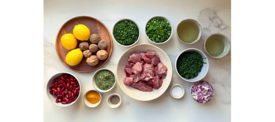 تفت دادن سبزی قورمه با اجاق گاز آکورد