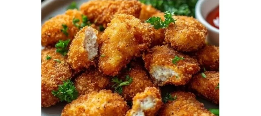 طرز تهیه چیکن ناگت کریسپی خانگی با فر آکورد