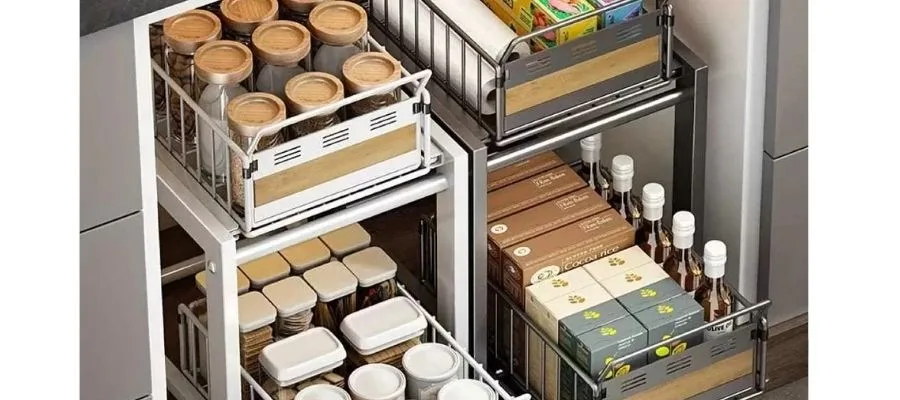 تنوع اکسسوری و نظم‌دهنده کابینت آشپزخانه