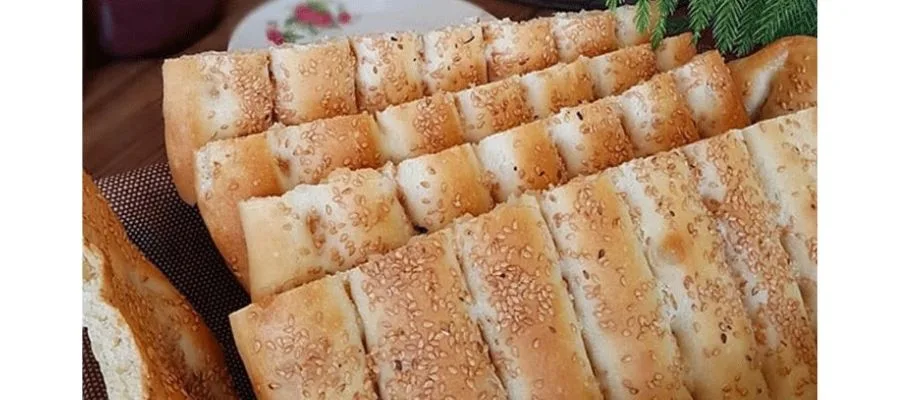 خمیر نان بربری آماده برای پخت در فر توکار